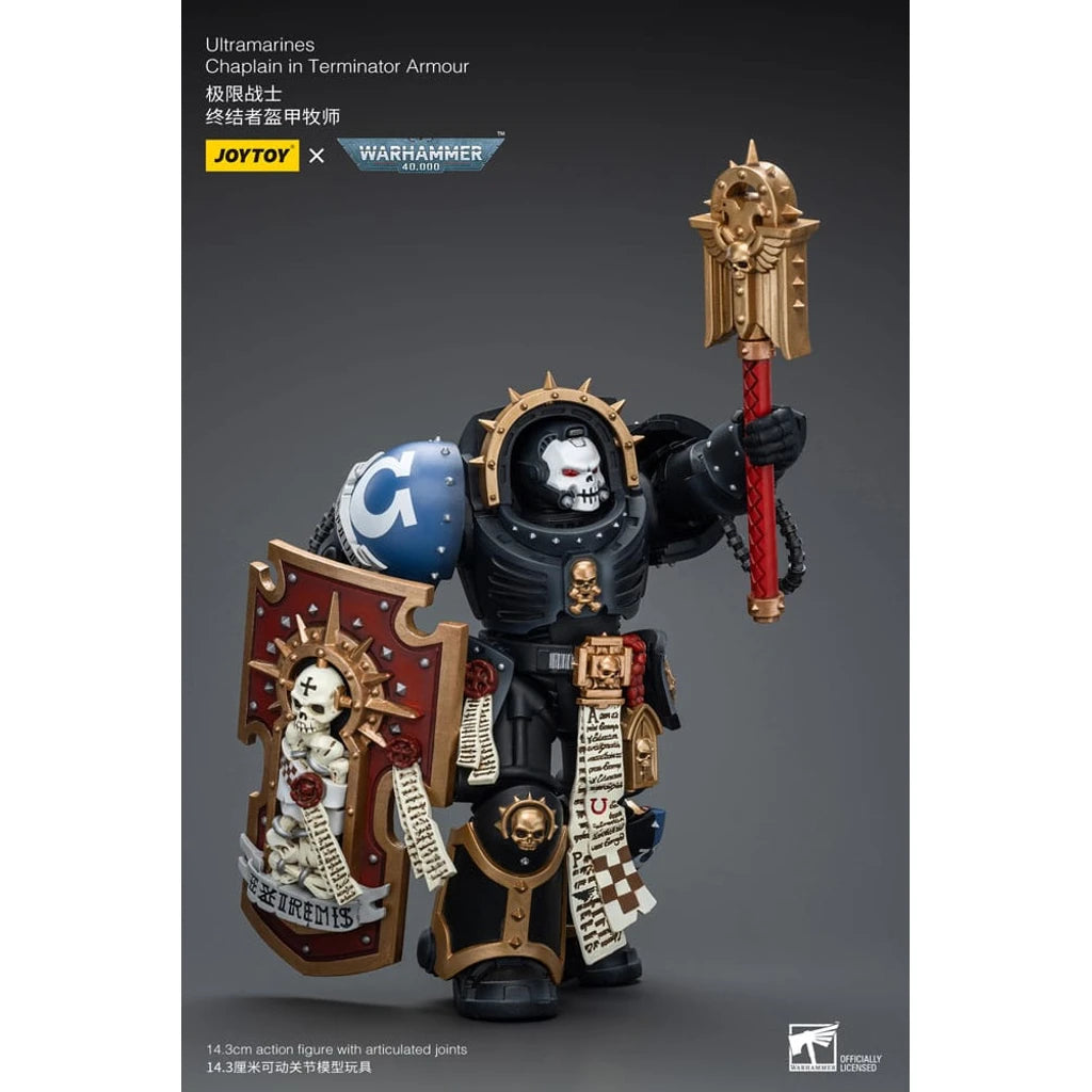 Warhammer 40k Action Figure 1/18 Ultramarines Chaplain in Terminator Armour 12 cm