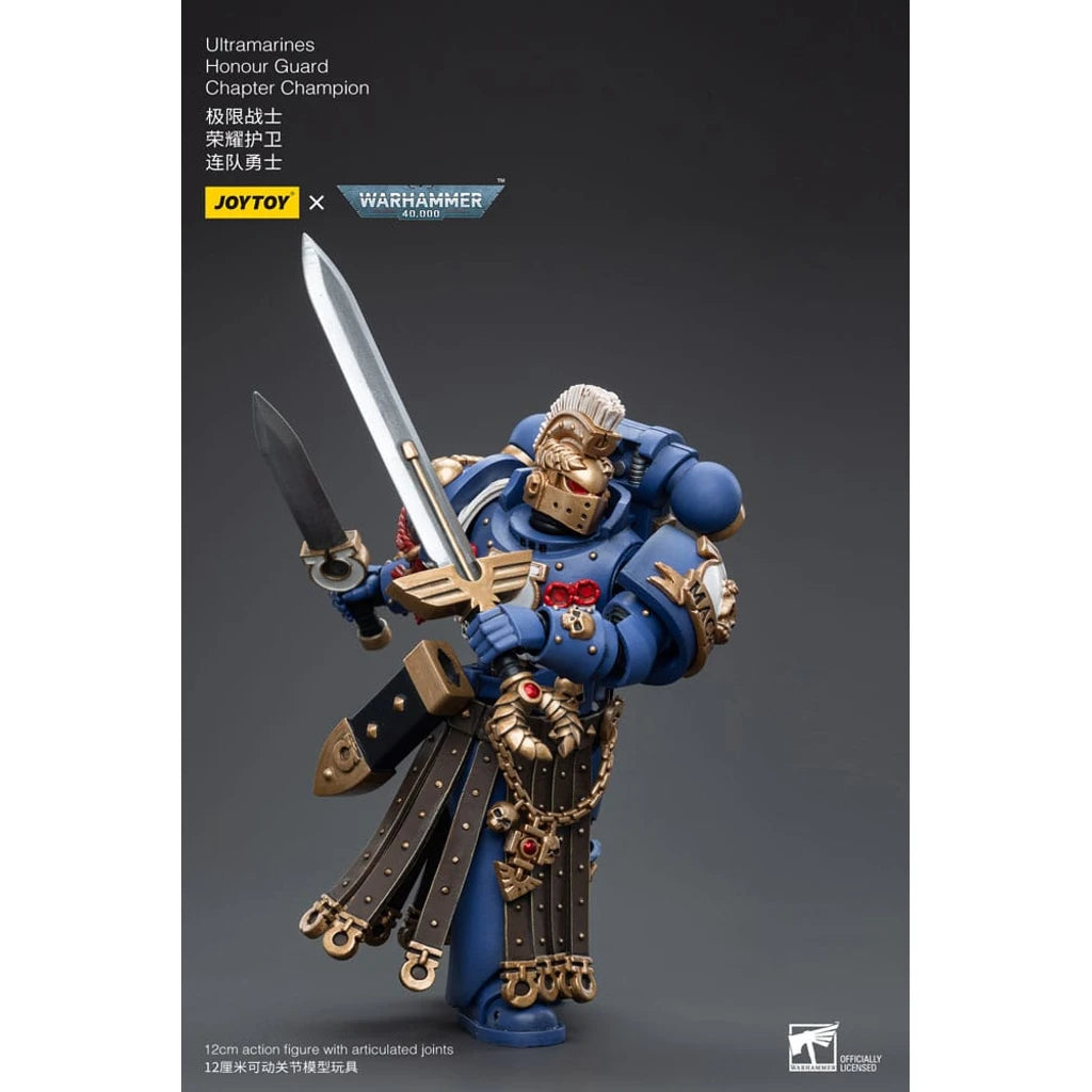 Warhammer 40k Action Figure 1/18 Ultramarines Honour Guard Chapter Champion 12 cm