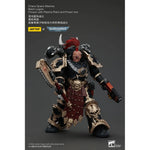 Warhammer 40k Action Figure Chaos Space Marines Black Legion Chosen with Plasma Pistol and Power Axe 20 cm