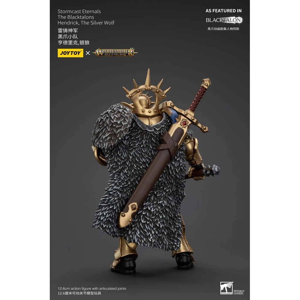 Warhammer Age of Sigmar Actionfigur Stormcast Eternals The Blacktalons Hendrick The Silver Wolf 20 cm