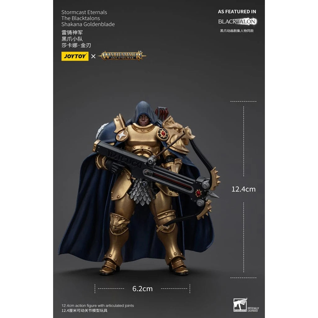 Warhammer Age of Sigmar Actionfigur Stormcast Eternals The Blacktalons Shakana Goldenblade 20 cm