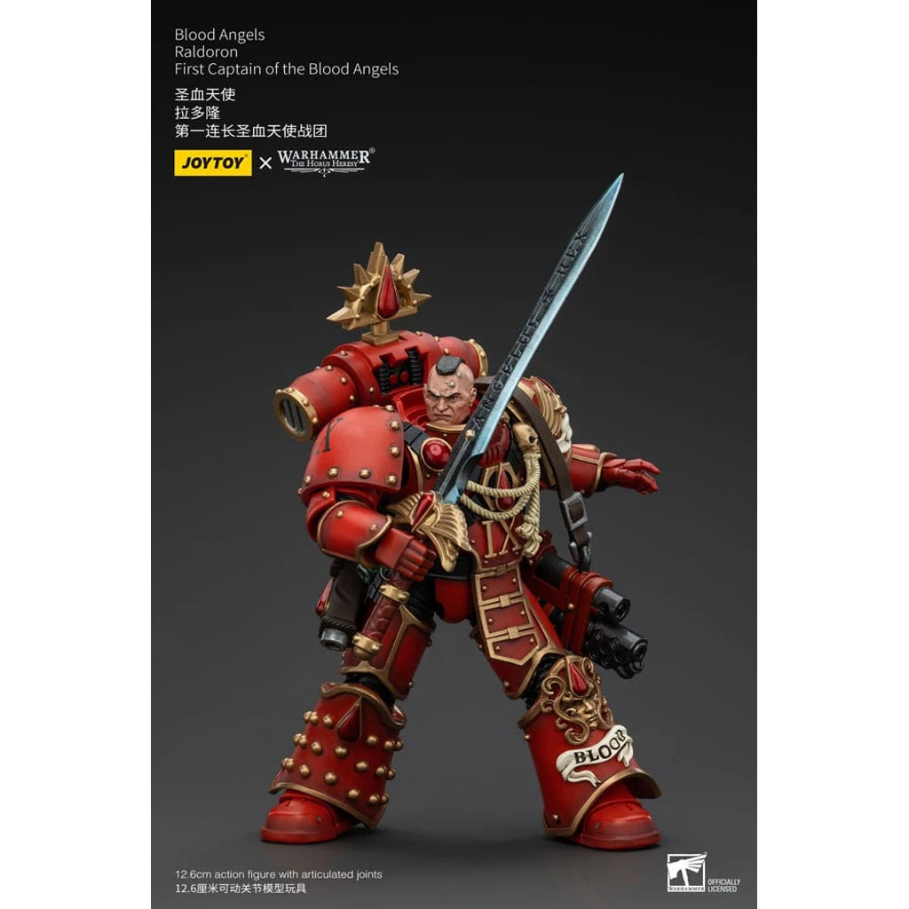 Warhammer The Horus Heresy Action Figure 1/18 Blood Angels Raldoron First Captain of the Blood Angels 13 cm