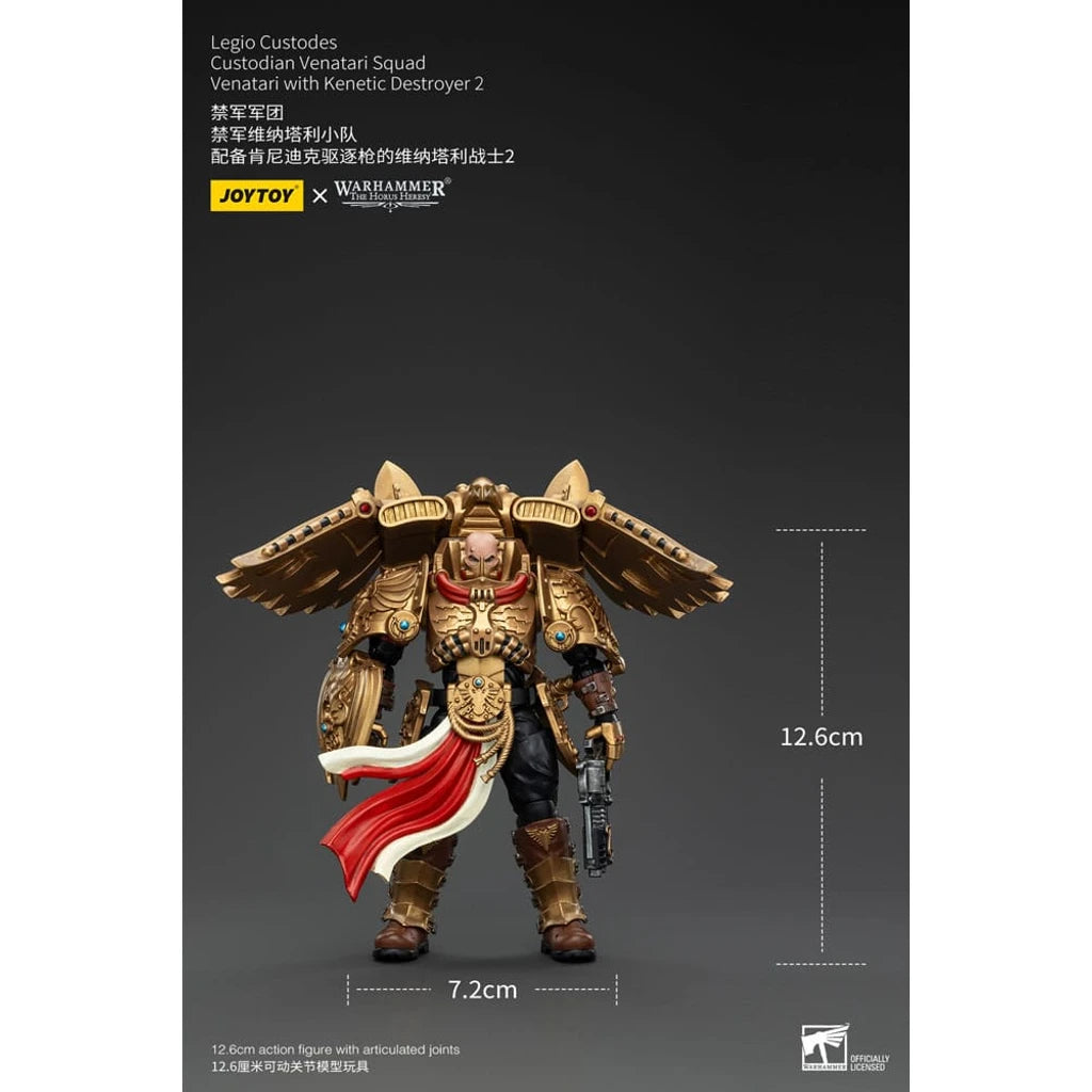Warhammer The Horus Heresy Action Figure 1/18 Legio Custodes Custodian Venatari Squad Venatari with Kenetic Destroyer 2 13 cm