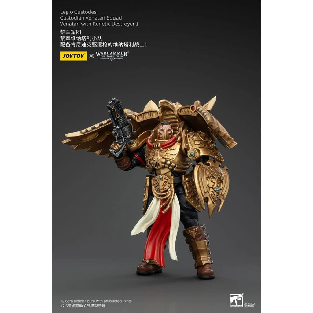 Warhammer The Horus Heresy Action Figure 1/18 Legio Custodes Custodian Venatari Squad Venatari with Kenetic Destroyer 1 13 cm