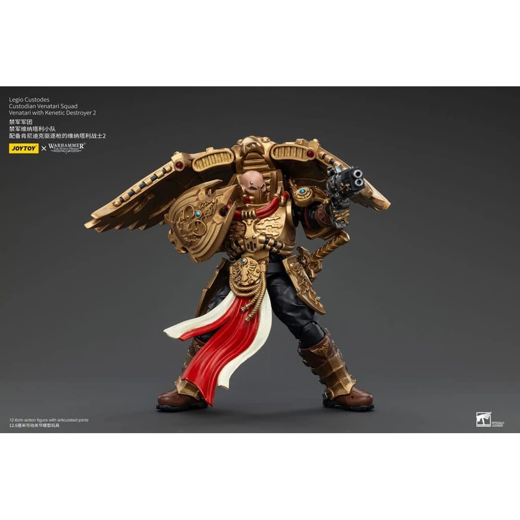 Warhammer The Horus Heresy Action Figure 1/18 Legio Custodes Custodian Venatari Squad Venatari with Kenetic Destroyer 2 13 cm