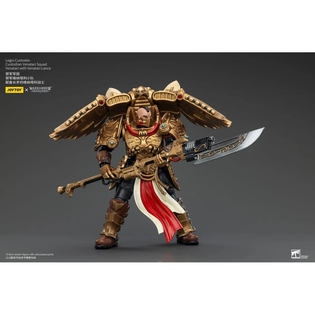 Warhammer The Horus Heresy Action Figure 1/18 Legio Custodes Custodian Venatari Squad Venatari with Venatari Lance 13 cm