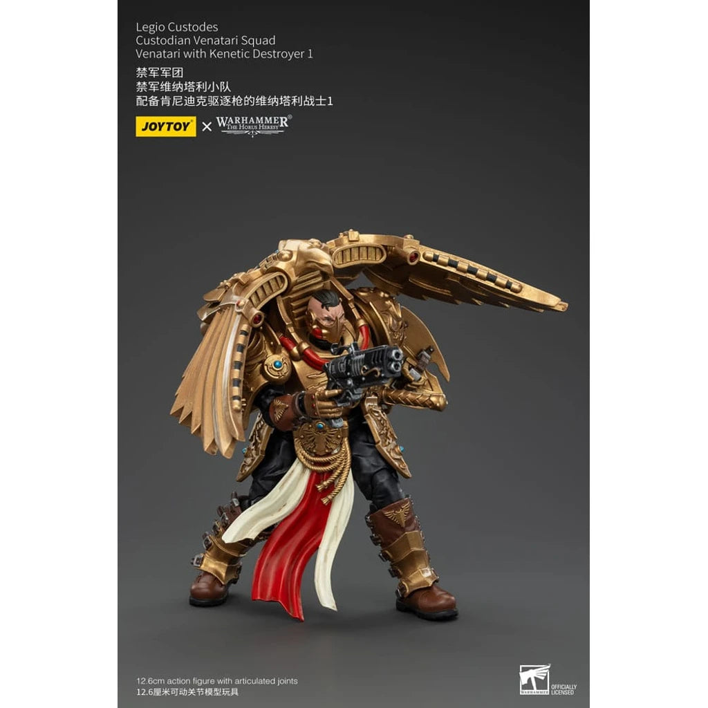 Warhammer The Horus Heresy Action Figure 1/18 Legio Custodes Custodian Venatari Squad Venatari with Kenetic Destroyer 1 13 cm