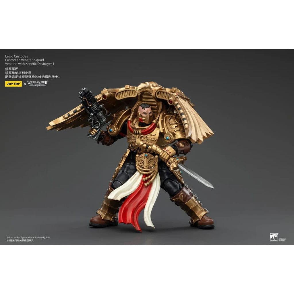 Warhammer The Horus Heresy Action Figure 1/18 Legio Custodes Custodian Venatari Squad Venatari with Kenetic Destroyer 1 13 cm