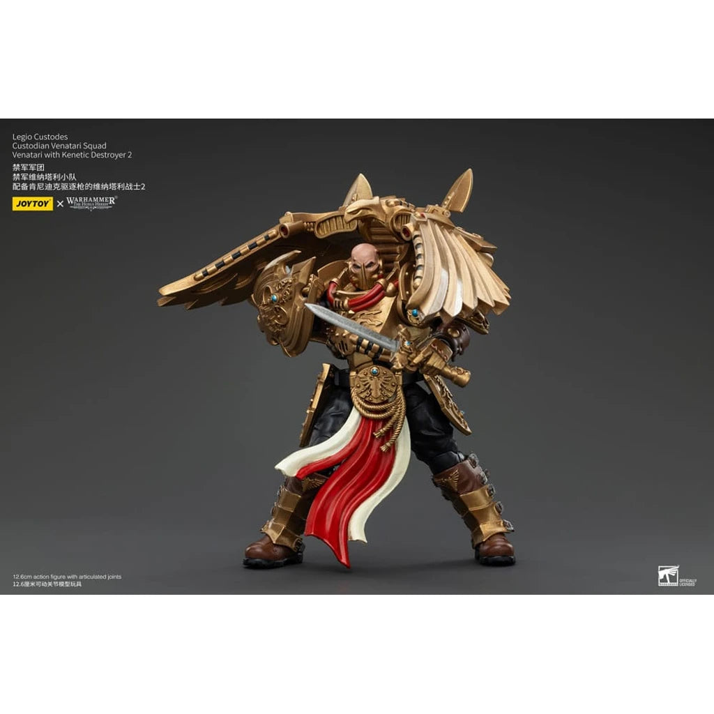Warhammer The Horus Heresy Action Figure 1/18 Legio Custodes Custodian Venatari Squad Venatari with Kenetic Destroyer 2 13 cm