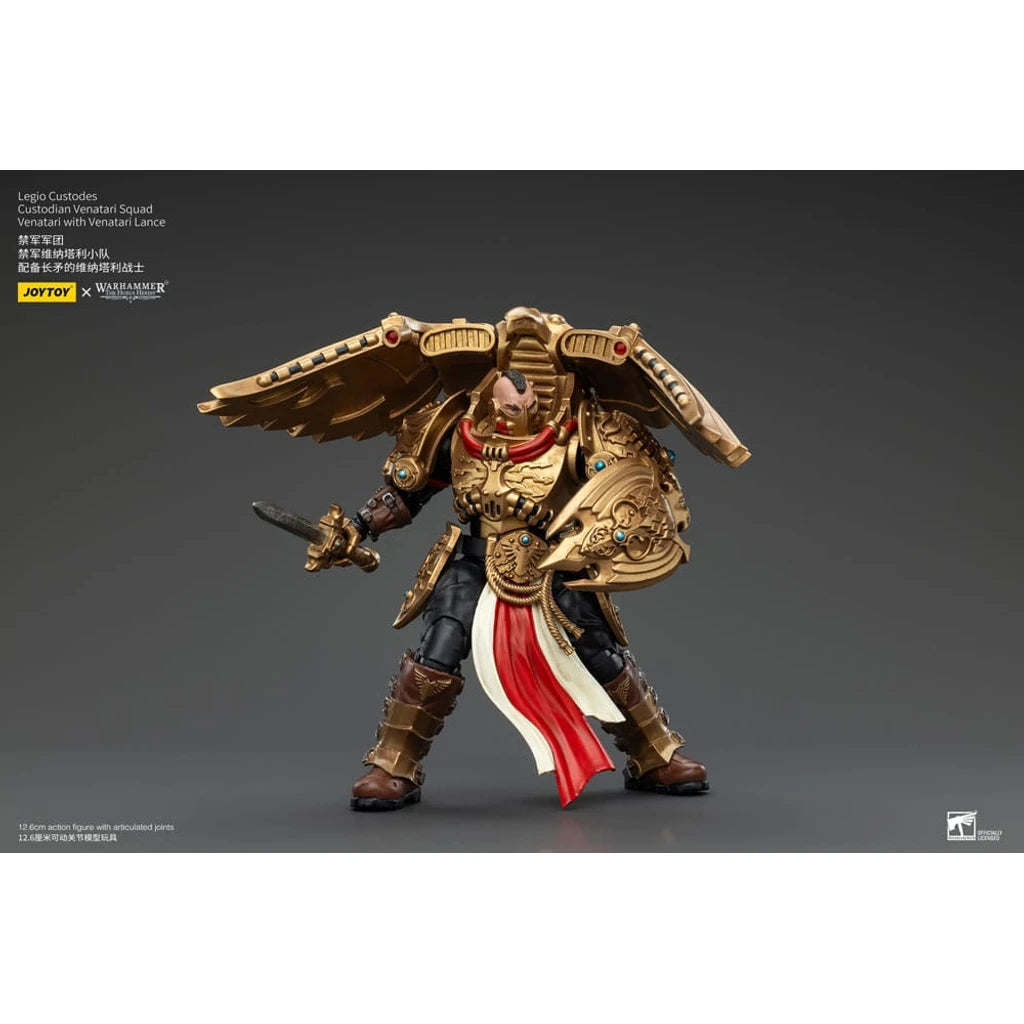 Warhammer The Horus Heresy Action Figure 1/18 Legio Custodes Custodian Venatari Squad Venatari with Venatari Lance 13 cm