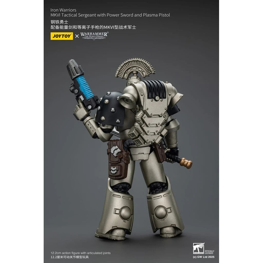 Warhammer The Horus Heresy Action Figure 1/18 lron Warriors MKVI Tactical Sergeant with Power Sword and Plasma Pistol 12 cm