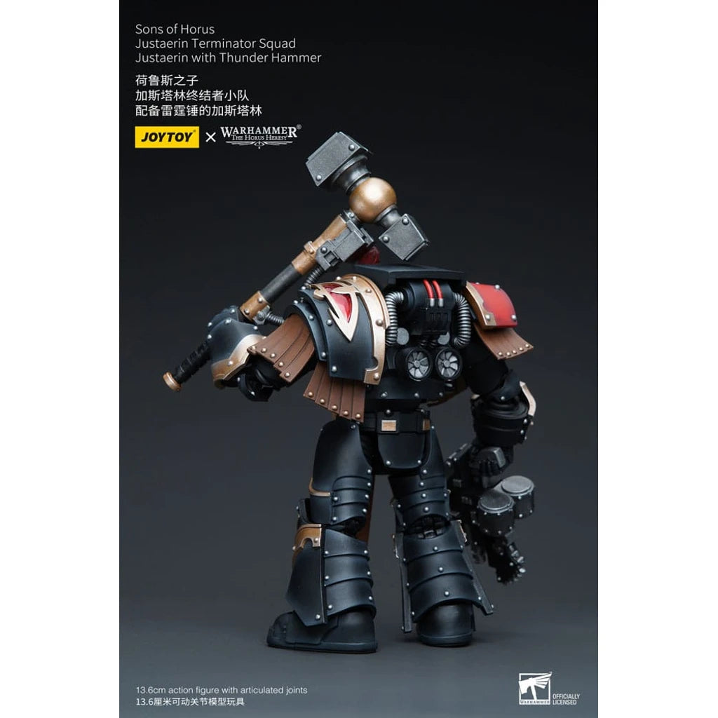Warhammer The Horus Heresy Action Figure 1/18 Sons of Horus Justaerin Terminator Squad Justaerin with Thunder Hammer 12 cm