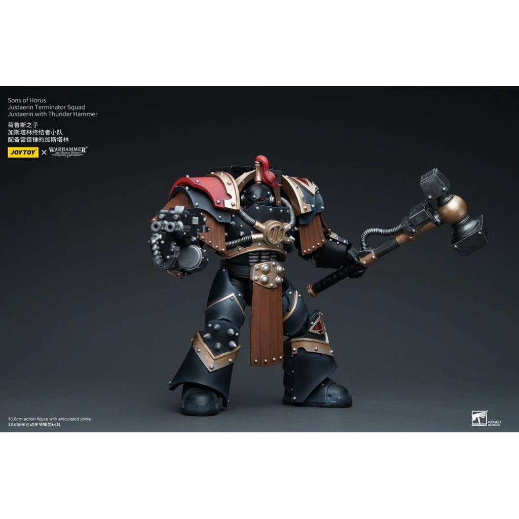 Warhammer The Horus Heresy Action Figure 1/18 Sons of Horus Justaerin Terminator Squad Justaerin with Thunder Hammer 12 cm