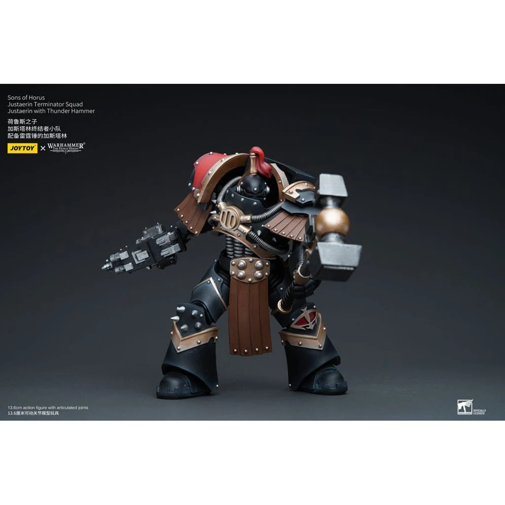 Warhammer The Horus Heresy Action Figure 1/18 Sons of Horus Justaerin Terminator Squad Justaerin with Thunder Hammer 12 cm