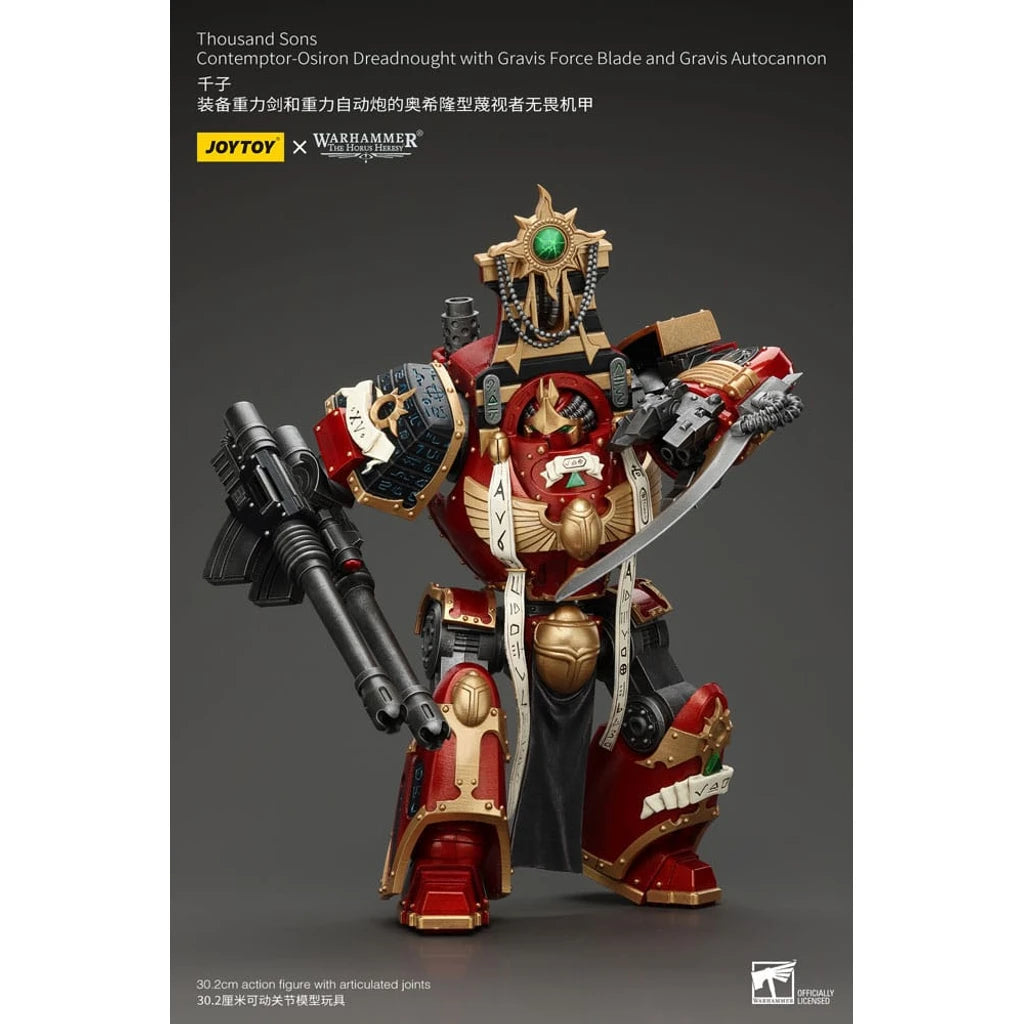 Warhammer The Horus Heresy Action Figure 1/18 Thousand Sons Contemptor-Osiron Dreadnought with Gravis Force Blade And Gravis Autocannon 30 cm
