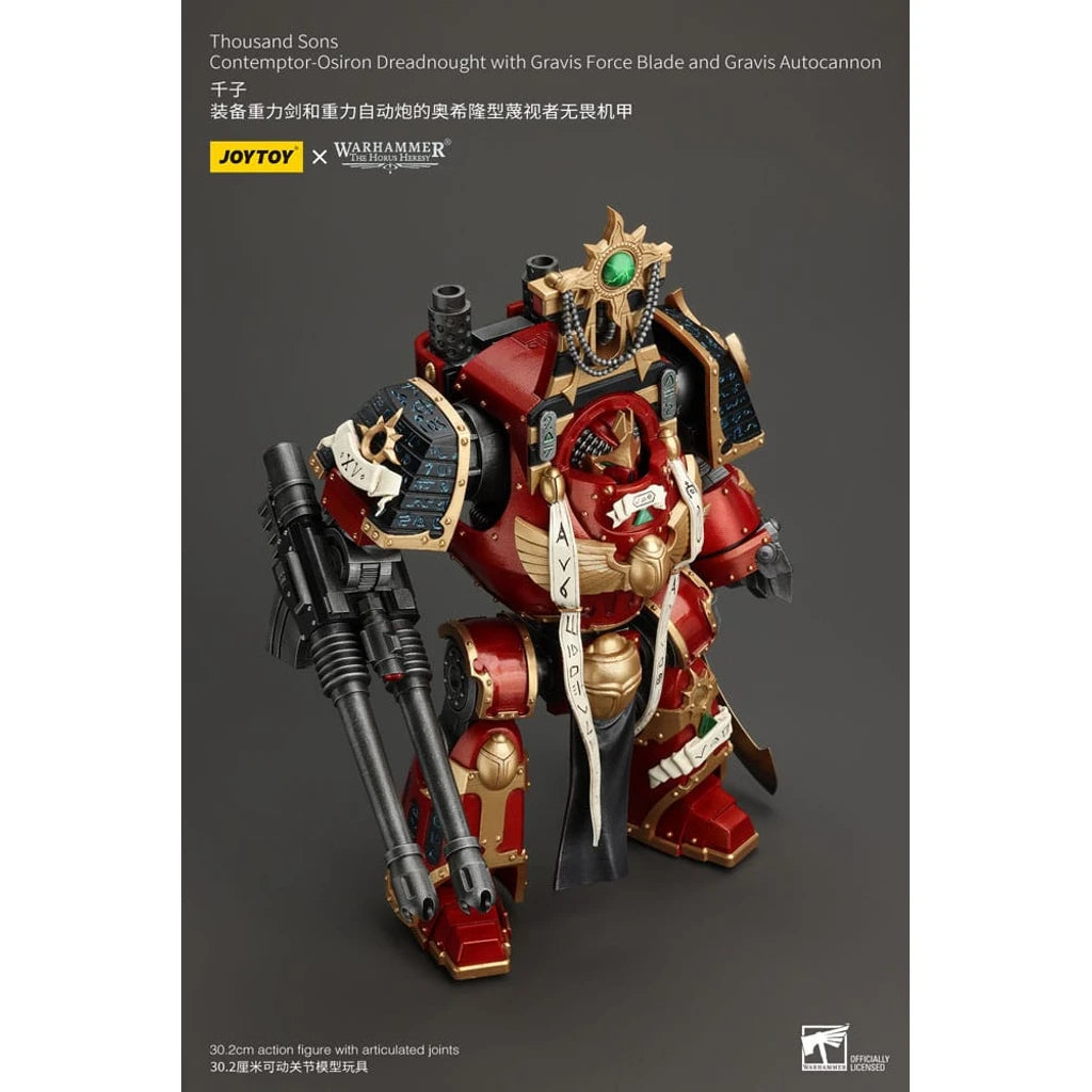 Warhammer The Horus Heresy Action Figure 1/18 Thousand Sons Contemptor-Osiron Dreadnought with Gravis Force Blade And Gravis Autocannon 30 cm
