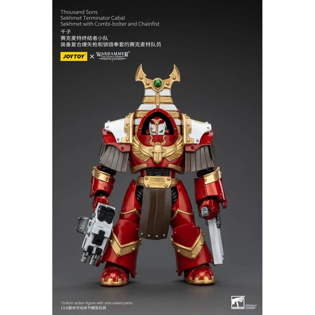 Warhammer The Horus Heresy Action Figure 1/18 Thousand Sons Sekhmet Terminator Cabal Sekhmet with Combi-Bolter and Chainfist 14 cm