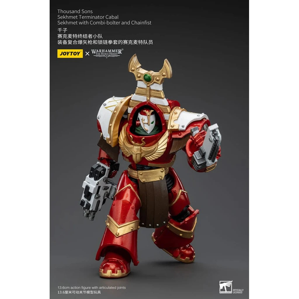 Warhammer The Horus Heresy Action Figure 1/18 Thousand Sons Sekhmet Terminator Cabal Sekhmet with Combi-Bolter and Chainfist 14 cm