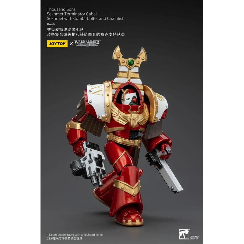 Warhammer The Horus Heresy Action Figure 1/18 Thousand Sons Sekhmet Terminator Cabal Sekhmet with Combi-Bolter and Chainfist 14 cm