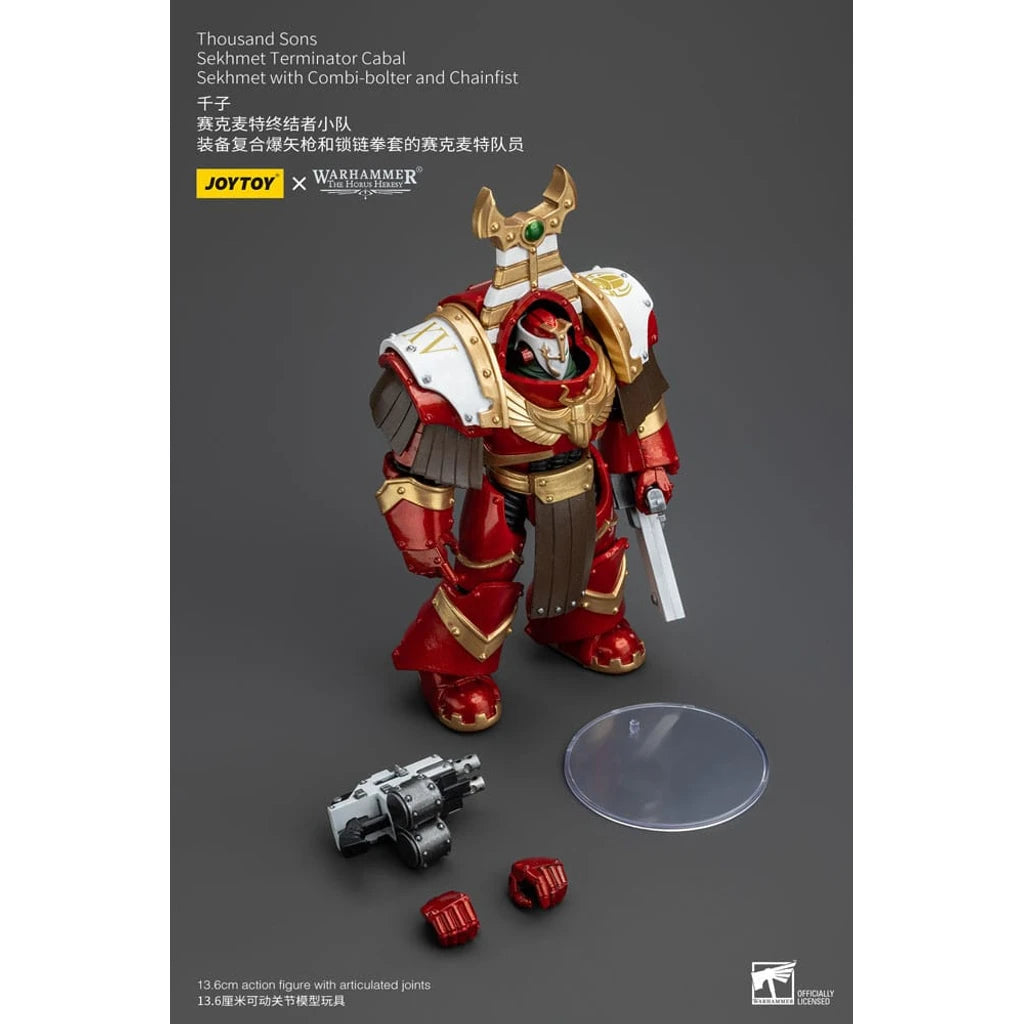 Warhammer The Horus Heresy Action Figure 1/18 Thousand Sons Sekhmet Terminator Cabal Sekhmet with Combi-Bolter and Chainfist 14 cm