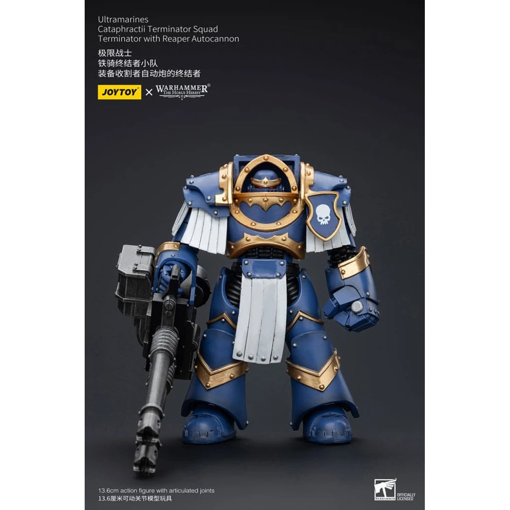 Warhammer The Horus Heresy Action Figure 1/18 Uitramarines Cataphractii Terminator Squad Terminator with Reaper Autocannon 14 cm