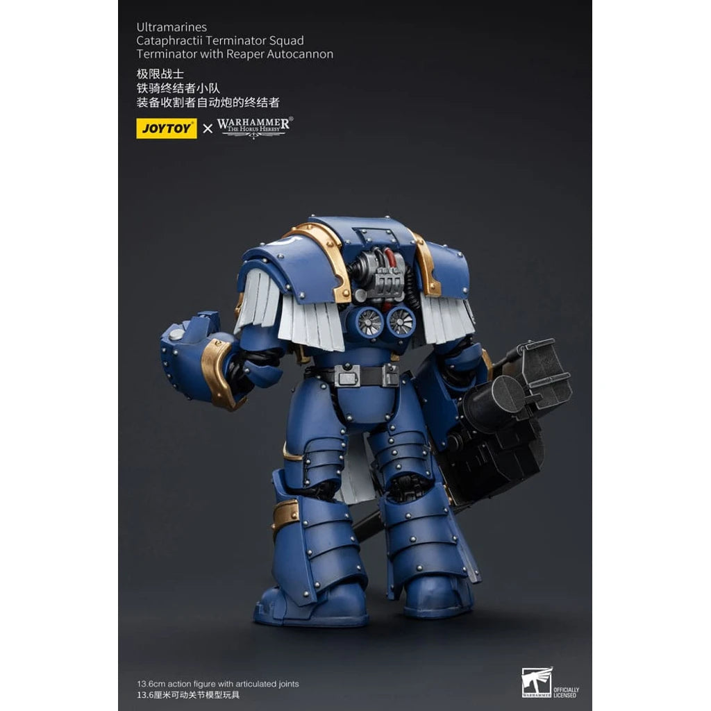 Warhammer The Horus Heresy Action Figure 1/18 Uitramarines Cataphractii Terminator Squad Terminator with Reaper Autocannon 14 cm