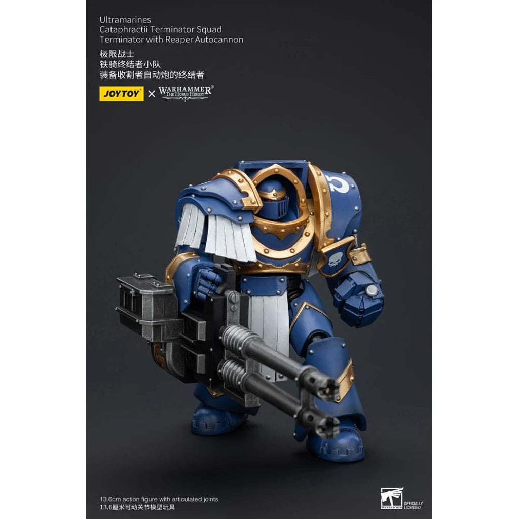 Warhammer The Horus Heresy Action Figure 1/18 Uitramarines Cataphractii Terminator Squad Terminator with Reaper Autocannon 14 cm