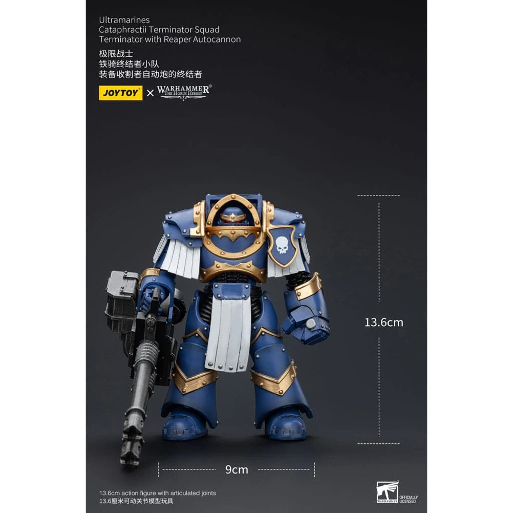 Warhammer The Horus Heresy Action Figure 1/18 Uitramarines Cataphractii Terminator Squad Terminator with Reaper Autocannon 14 cm