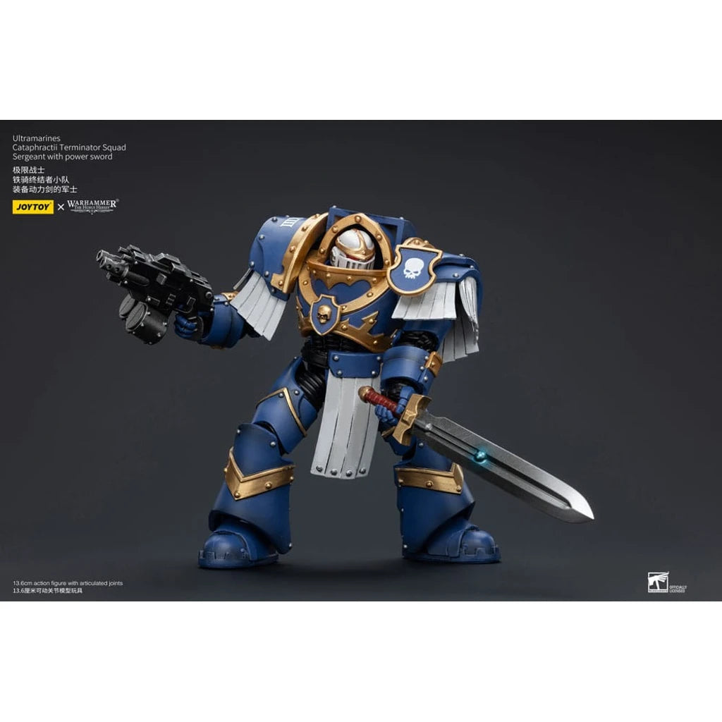 Warhammer The Horus Heresy Action Figure 1/18 Ultramarines Cataphractii Terminator Squad Sergeant with Power Sword 14 cm