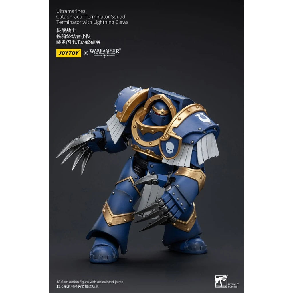 Warhammer The Horus Heresy Action Figure 1/18 Ultramarines Cataphractii Terminator Squad Terminator with Lightning Claws 14 cm