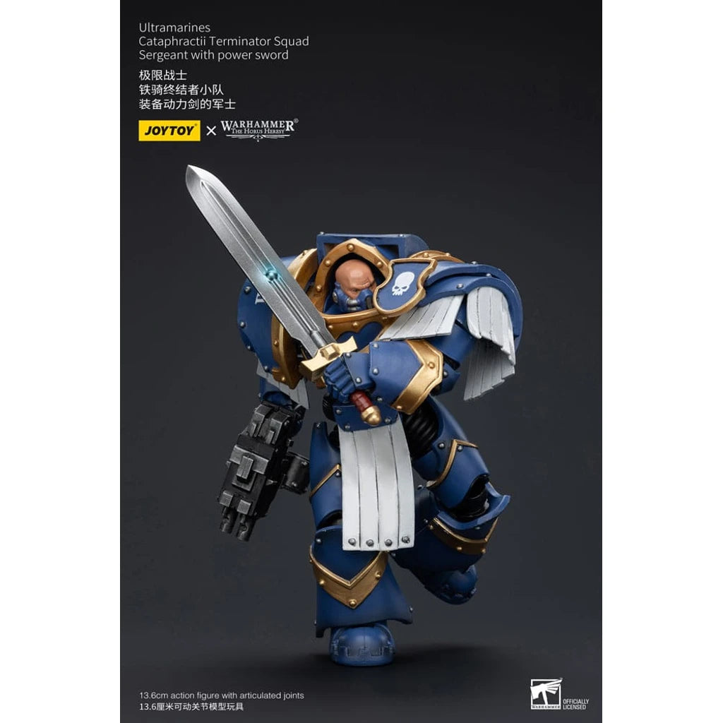 Warhammer The Horus Heresy Action Figure 1/18 Ultramarines Cataphractii Terminator Squad Sergeant with Power Sword 14 cm