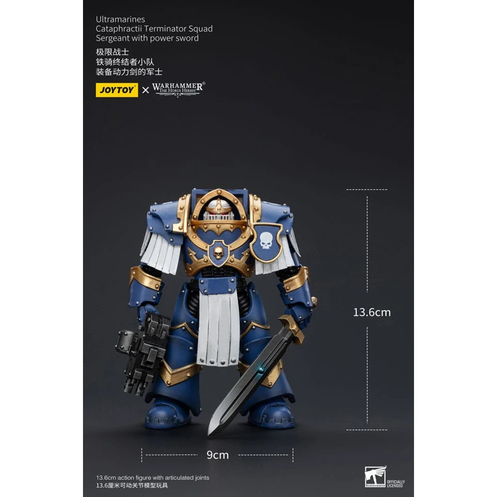 Warhammer The Horus Heresy Action Figure 1/18 Ultramarines Cataphractii Terminator Squad Sergeant with Power Sword 14 cm