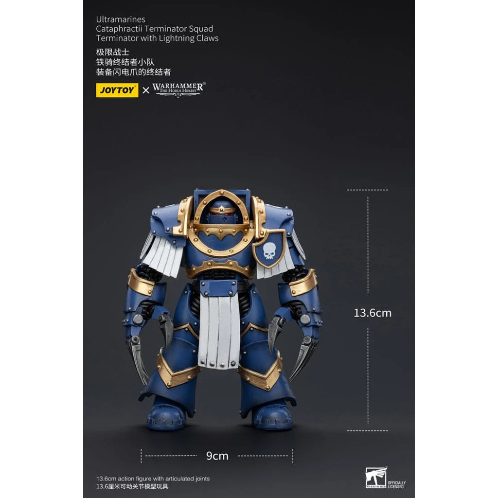 Warhammer The Horus Heresy Action Figure 1/18 Ultramarines Cataphractii Terminator Squad Terminator with Lightning Claws 14 cm