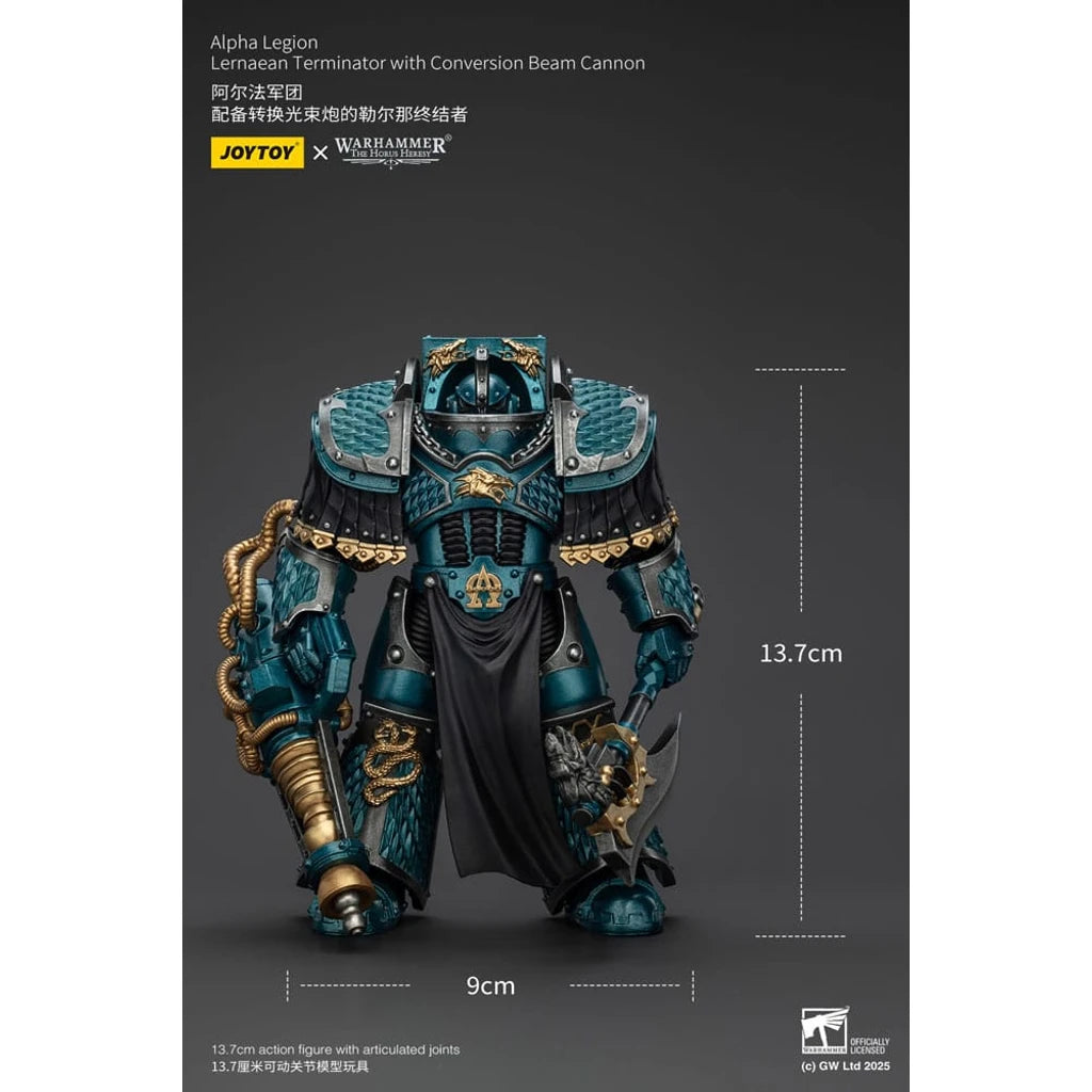 Warhammer The Horus Heresy Action Figure Alpha Legion Lernaean Terminator with Conversion Beam Cannon 20 cm
