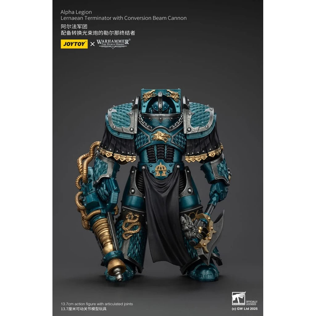 Warhammer The Horus Heresy Action Figure Alpha Legion Lernaean Terminator with Conversion Beam Cannon 20 cm