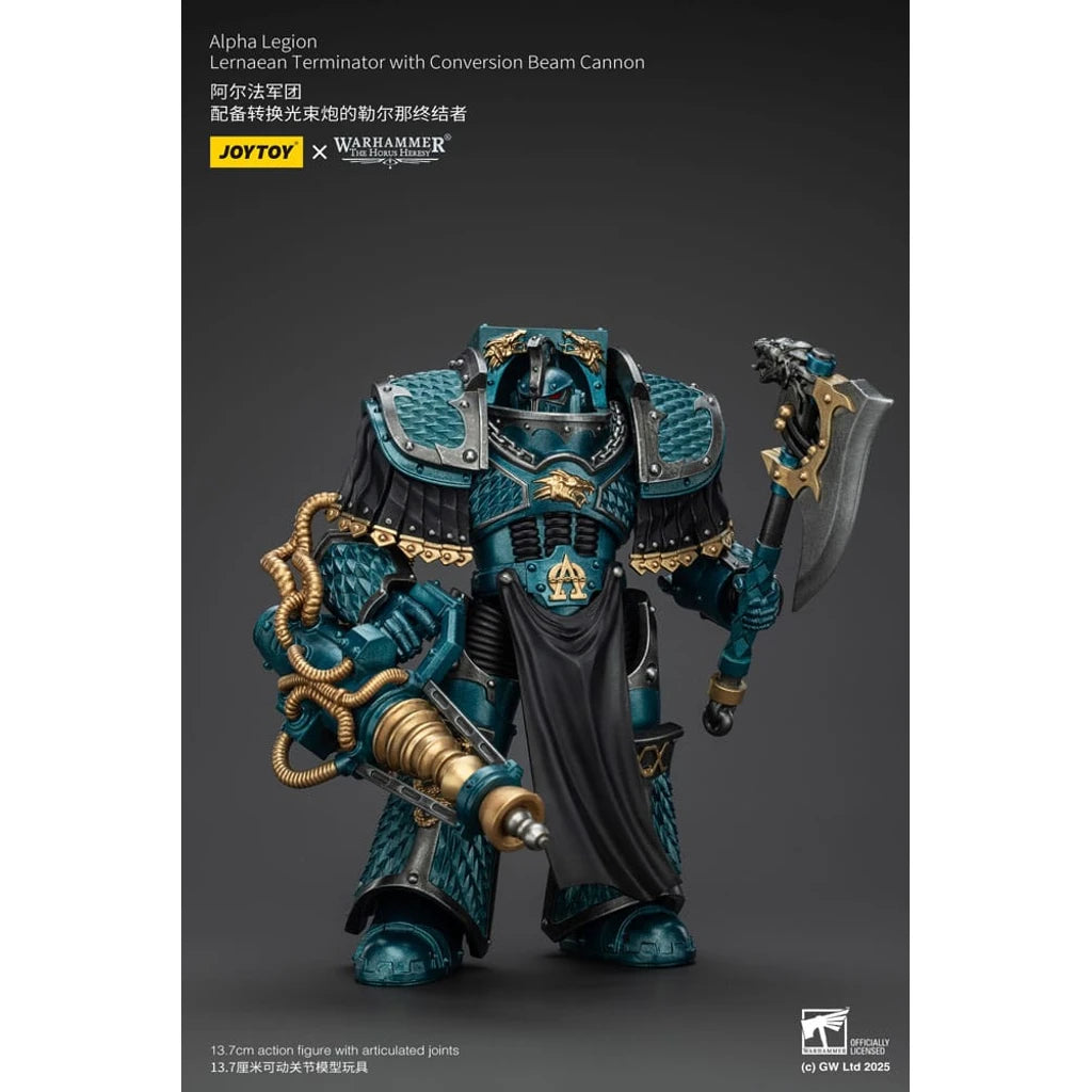 Warhammer The Horus Heresy Action Figure Alpha Legion Lernaean Terminator with Conversion Beam Cannon 20 cm
