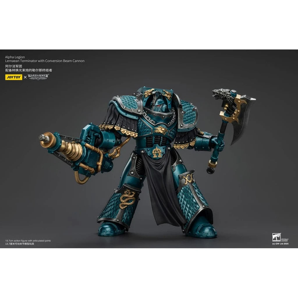 Warhammer The Horus Heresy Action Figure Alpha Legion Lernaean Terminator with Conversion Beam Cannon 20 cm