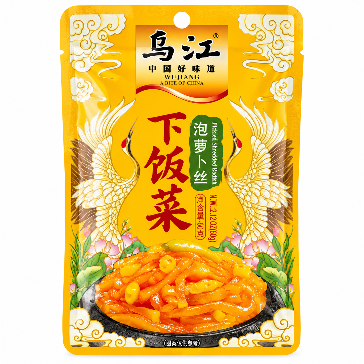 [EAN:6901754120102] WU JIANG Pickled Shredded Radish 60g
