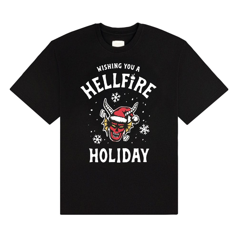 Stranger Things T-Shirt Wishing You A Hellfire Holiday Size XL