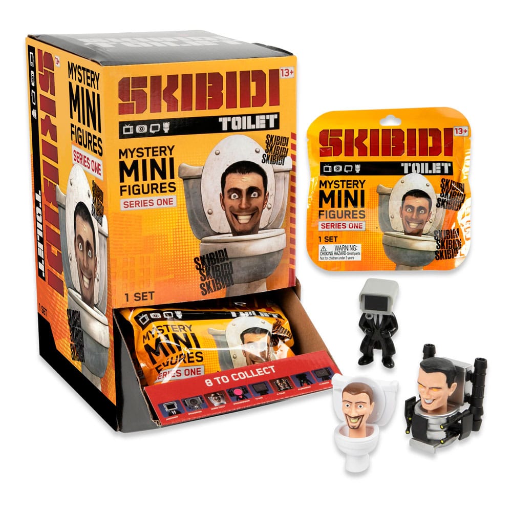 Skibidi Toilet MiniFigures 6 cm Series 1 Display (24)