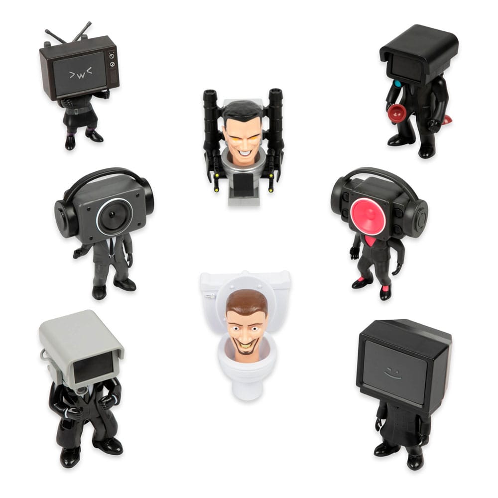 Skibidi Toilet MiniFigures 6 cm Series 1 Display (24)