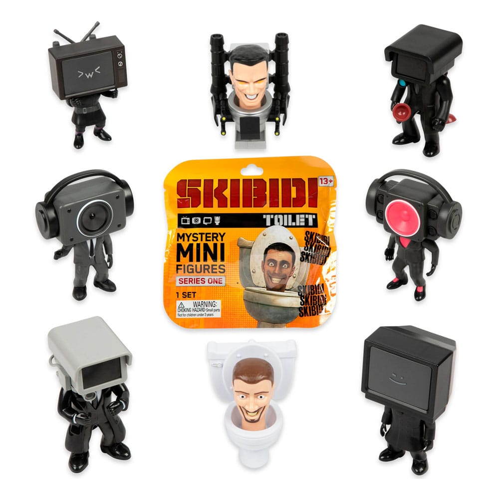Skibidi Toilet MiniFigures 6 cm Series 1 Display (24)