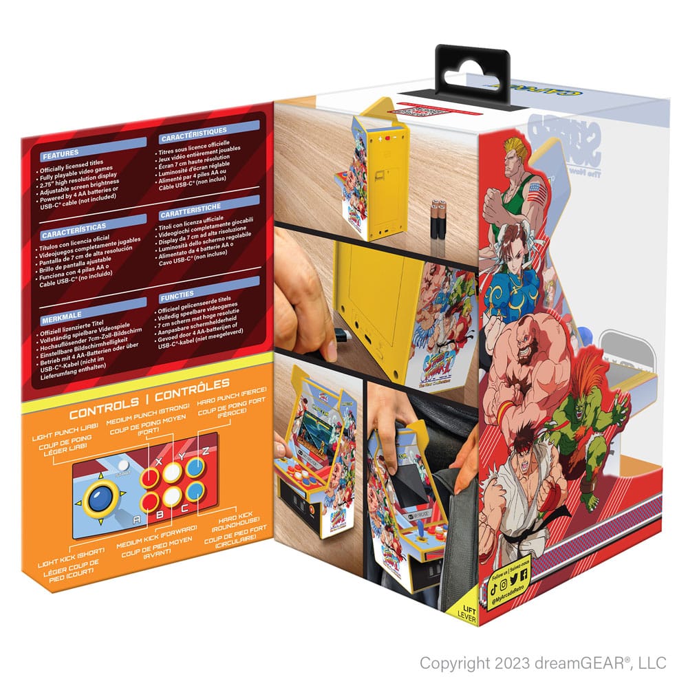Super Street Fighter II Portable Retro Arcade Micro Player Pro 