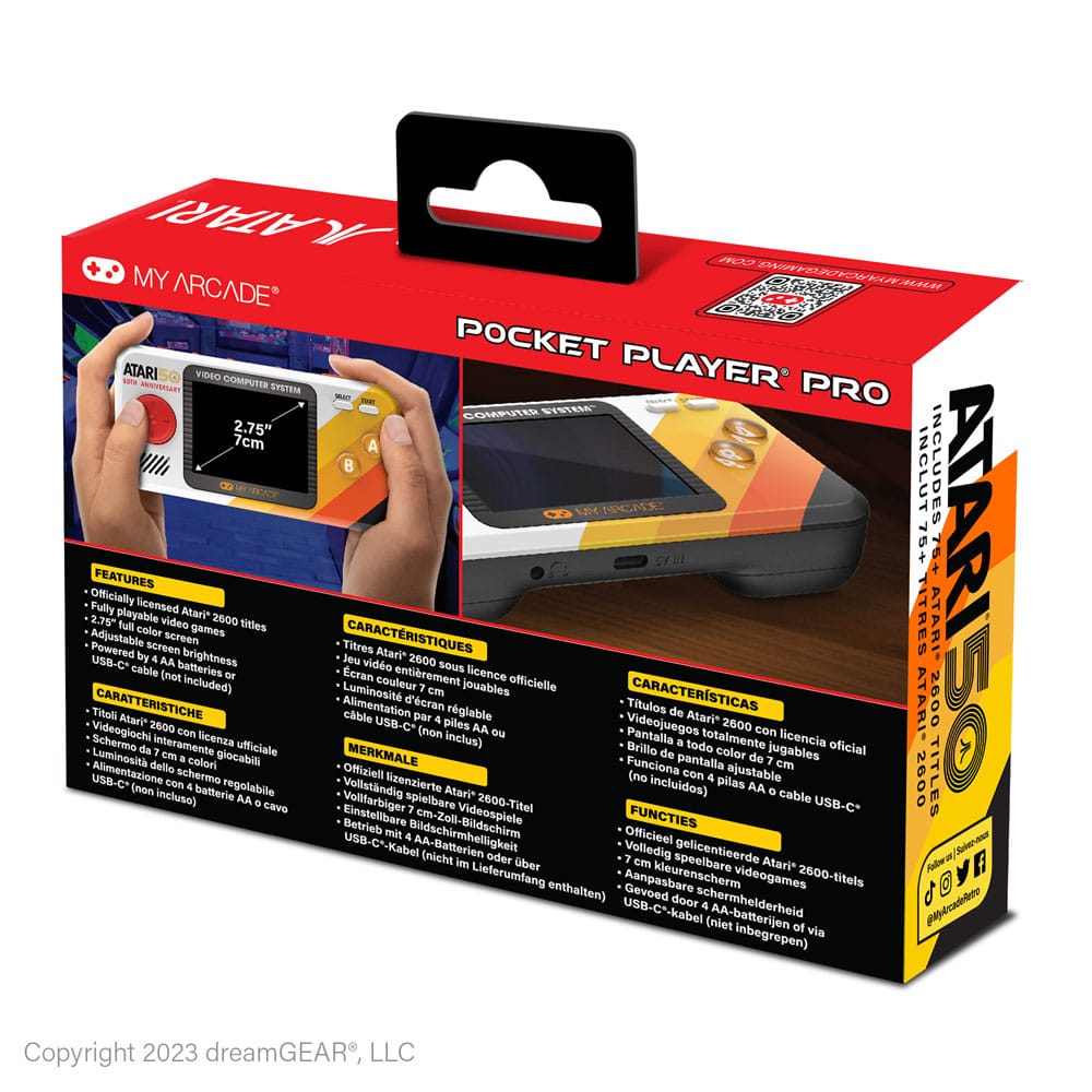 Atari Portable Gaming System Pocket Player Pro 