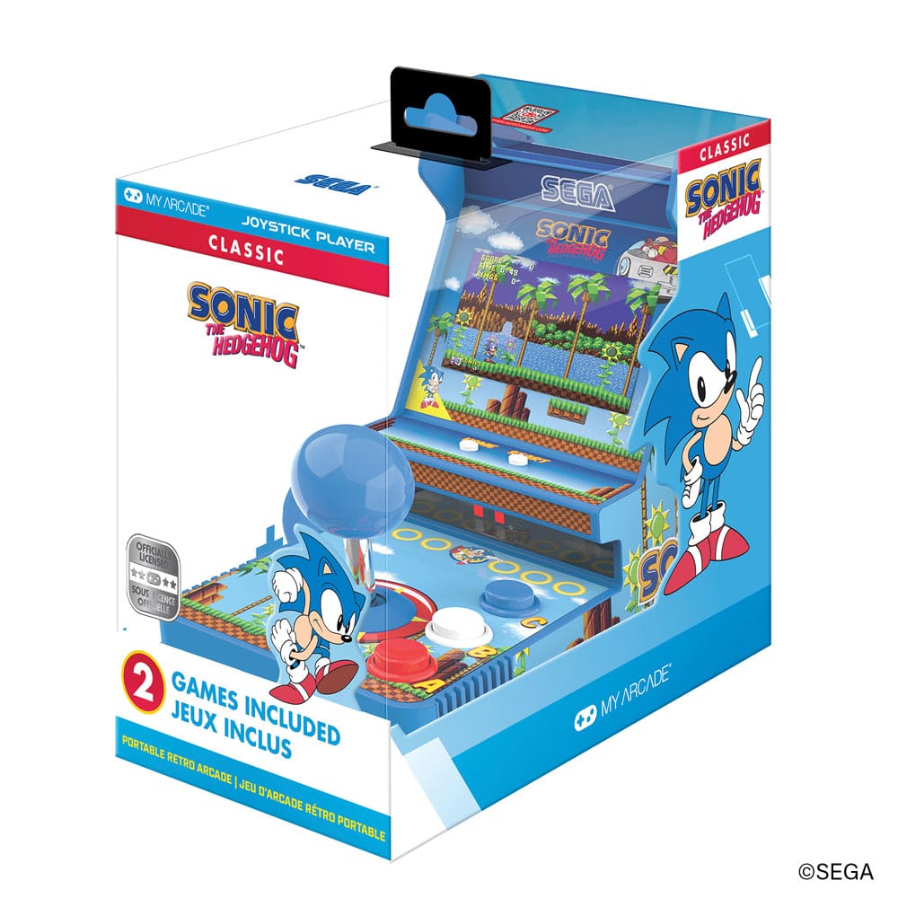 Sonic The Hedgehog Portable Retro Arcade Joystick Player 