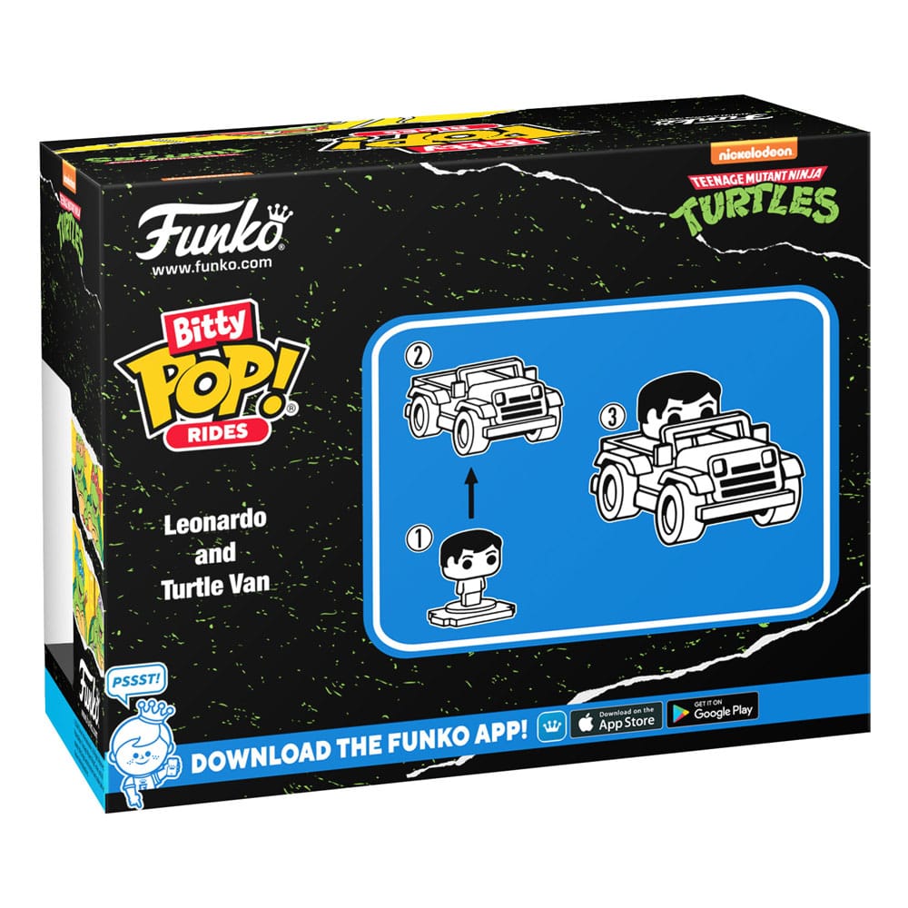 Teenage Mutant Ninja Turtles POP! Rides Vinyl Figure Leonardo w/Van 2,5 cm 