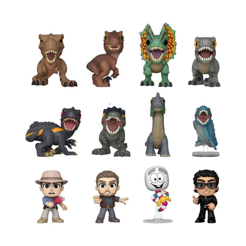 Jurassic World Mini Figures P&W 5 cm Display (12)