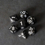 FanRoll Sharp Edge Silicone Dice Set Gold Scatter (7)