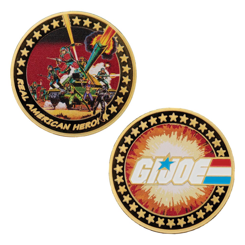 G.I. Joe Collectable Coin A Real American Hero 60th Anniversary 24k Gold Plated Limited Edition     