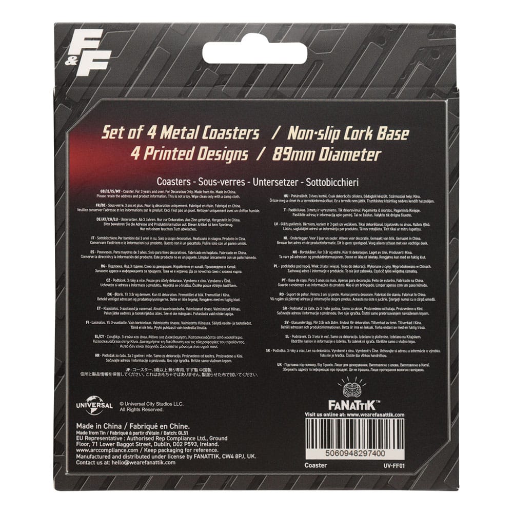 Fast & Furious Coaster 4-Pack Vintage Style 